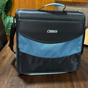 Case-it Black and Blue Men's Laptop Bag